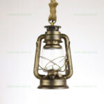 Pendul Soclu E27 Rustic Metal Felinar Mic
