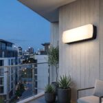Plafoniera LED 12W Exterior Dreptunghiulara Neagra