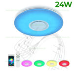 Plafoniera LED 24W RGBW Difuzor Bluetooth Telecomanda