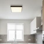 Plafoniera LED 48W Patrata Neagra Frameless CCT