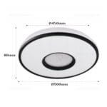 Plafoniera LED 72W Rotunda 3 Functii cu Telecomanda LZ3286 - imagine 4