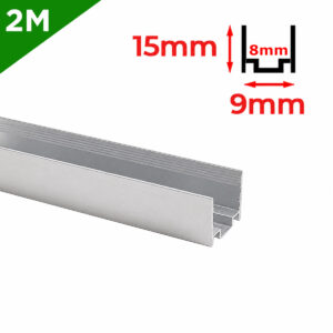 profil aluminiu 2m montaj neon flex slim 9mm sn1