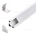 Profil Aluminiu Aplicat 90 Grade Dispersor Mat 1M 12MM LZ9895 - imagine 3