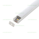 Profil Aluminiu Aplicat Alb Dispersor Mat 2M 12MM - imagine 2