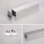 Profil Aluminiu Aplicat Dispersor Mat 1M 37.8MM - imagine 2