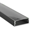 Profil Aluminiu Aplicat Negru Dispersor Negru 2M 27MM