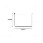 Profil Aluminiu Flexibil Montaj Neon Flex 12x16mm - imagine 2