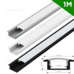 Profil Aluminiu Incastrat Dispersor Mat 1M 12MM LZ9897