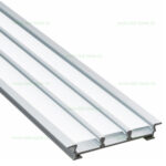 Profil Aluminiu Incastrat Dispersor Mat 1M 13MM - imagine 2