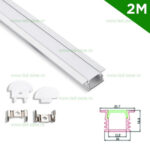 Profil Aluminiu Incastrat Dispersor Mat 2M 11.2MM