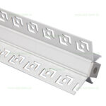 Profil Aluminiu Incastrat Sub Tencuiala 2M Colt Interior 9.6MM LZ9552 - imagine 2