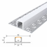 Profil Aluminiu Incastrat Sub Tencuiala 2M 12MM