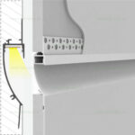 Profil Aluminiu Incastrat Sub Tencuiala 2M 14MM - imagine 2