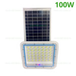 Proiector LED 100W Alb cu Panou Solar si Telecomanda PG