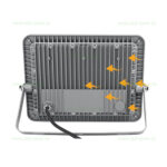 Proiector LED 100W Slim Gri LZ02-100 - imagine 3