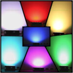 Proiector LED 20W SMD2835 Slim RGB Telecomanda - imagine 4