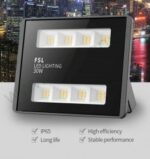 Proiector LED 30W 220V Slim Negru X30