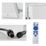 Proiector LED 50W cu Panou Solar Senzor Zi-Noapte si Telecomanda - imagine 2