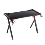 Birou de Gaming, 504, Negru, 120x60x73cm