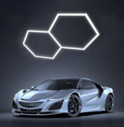 set 2 hexagoane led honeycomb 90w tuburi 566mm