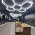 Set 5 Hexagoane LED Honeycomb RGBW Digitale Tuburi 440mm - imagine 8