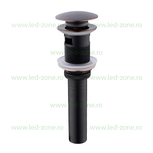 Sifon Lavoar Cu Prea Plin Fara Ventil Negru Antichizat LZ8019H2