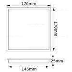 Spot LED 18W Patrat Alb Ignifug - imagine 3