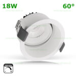 Spot LED 18W Rotund Mobil 60 Grade Alb Dimabil