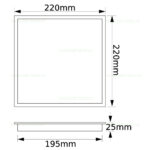Spot LED 24W Patrat Alb Ignifug - imagine 3