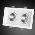 Spot LED 2x6W COB Dreptunghiular Mobil LZ616