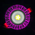 Spot LED 3W Rotund Alb Rece Contur Magenta - imagine 3