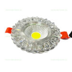 Spot LED 3W Rotund Alb Rece Contur Magenta - imagine 2