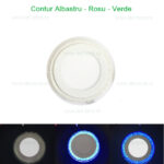 Spot LED 24W Rotund Alb Rece Contur Color Bule
