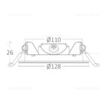 Spot LED 6W Rotund Incastrat Dimabil CCT IP40 - imagine 6