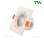 Spot LED 7W SMD Patrat Mobil Alb MAYA