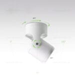 Spot LED Aplicat 10W Mobil Alb - imagine 2