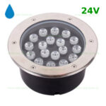 Spot LED Exterior Incastrabil 18x1W Rotund 24V