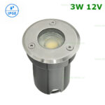 Spot LED Exterior Incastrabil 3W Rotund 12V Submersibil