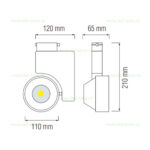 Spot LED Magazin Sina 23W Zurich Diverse Culori - imagine 5