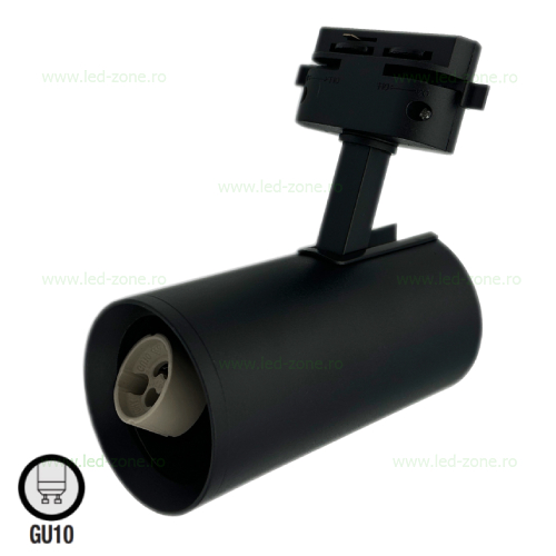 Spot LED Magazin Sina cu Bec GU10 Negru LZAN-20 Spot LED Magazin Sina cu Bec GU10 Negru LZAN-20 - imagine 1
