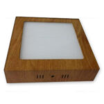 Spot LED 12W Patrat Aplicat Teak