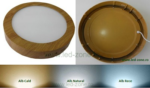 Spot LED 6W Rotund Aplicat Teak - imagine 2