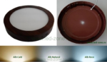 Spot LED 18W Rotund Aplicat Wenge - imagine 2