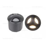 Spot LED Trepte 3x1W 220V Cilindric Negru IP65