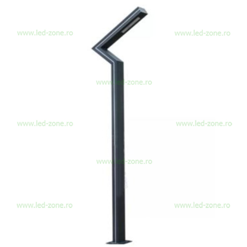 Stalp Iluminat LED 30W Alb Natural + 20W Ornamental 3M LZ9142 Stalp Iluminat LED 30W Alb Natural + 20W Ornamental 3M LZ9142 - imagine 1