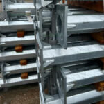 Stalp Iluminat Octogonal Galvanizat 4M cu Flansa 120/200 2B - imagine 2