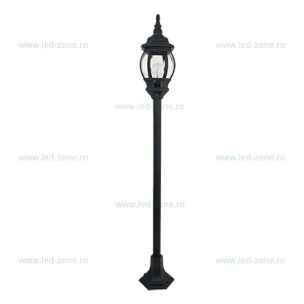 Stalp LED Gradina E27 Negru JAMES 1.33