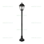 Stalp LED Gradina E27 Negru KEVIN 1.2M