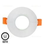 Suport Incastrat 1 Bec Spot LED GU10 Rotund Alb KARANFIL - imagine 3