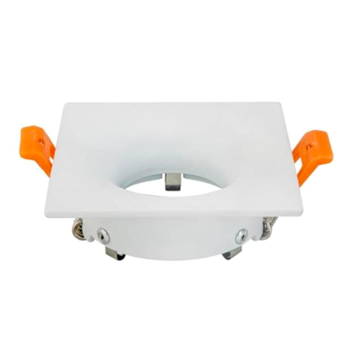 Suport Incastrat 1 Bec Spot LED GU10 Patrat Alb KARANFIL Suport Incastrat 1 Bec Spot LED GU10 Patrat Alb KARANFIL - imagine 1